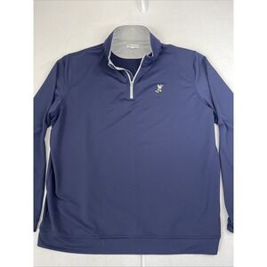 Men's Winged Foot Peter Millar "Perth 1/4 Zip" Gray Quarter Zip Sz. XXL